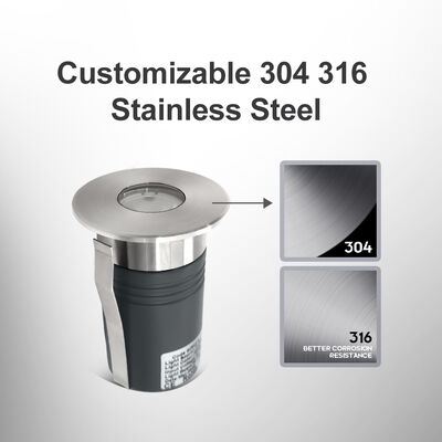 LED Inground Uplight 1W 2W DIA55MM Aluminum Housing CRI85 6000K Daylight