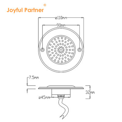 Swimming Pool Led Lights 316 Stainless Steel Material PAR56 Full Resin Filled IP68