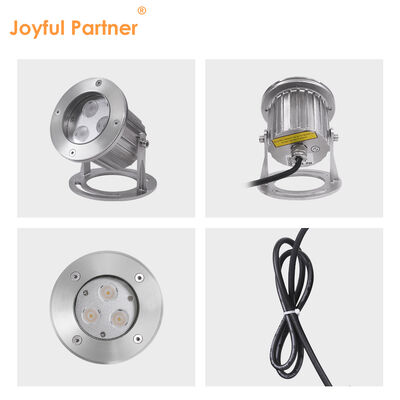 Underwater LED Lights 3x3W RGB 3in1 Stainless Steel 316SS IP68 12V-24V Low Voltage Spotlight for Landscape Application