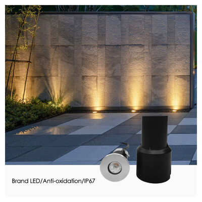 Recessed Garden Underground Light Waterproof Stainless Steel Outdoor LED 12V 24V 3W