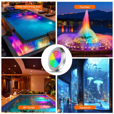 RGB Control Multi Color Pool Lamps with Remote Control for Pool Swimming SS316L+ABS DC12V