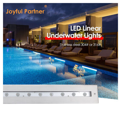 Underwater Linear Light Rectangle Shape With Asymmetrical Beam IP68 SS316L Material