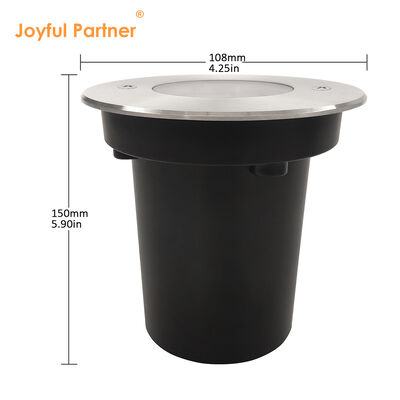 LED Buried Inground Light 3W 6W Waterproof DIA108MM Aluminum Housing With Stainless Steel Front Cover