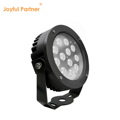 LED Garden Spot Light 36W Built-in DMX512 Driver DC24V RGB3in1 Black Outdoor Powder Coating Housing Diameter 160MM