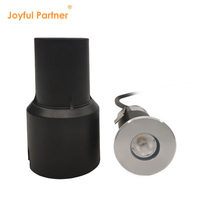 Mini IP67 Underground Light Waterproof Single Color 3000K Stainless Steel 1W 3W Recessed Mounting