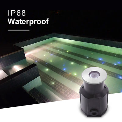 Mini Recessed 1W 2W LED Underground Pool Light IP68 3000k 12V / 24V DC