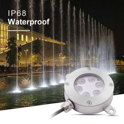 Underwater LED Fountain Light 6W RGB IP68 Waterproof Fountain Light 2700k - 6000k