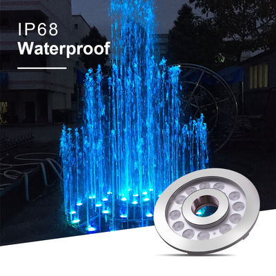 LED Fountain Ring Light IP68 24W Stainless Steel Underwater Light