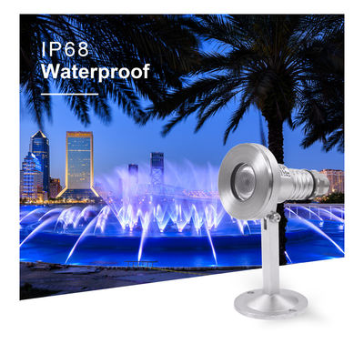 RGB DMX 1W 2W 3W LED Underwater Spot Light 12V 24V 2700K - 6500K Color Temperature