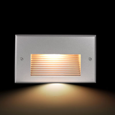 Square IP65 LED Recessed Wall Light 12V 24V Warm White LED Stair Wall Light