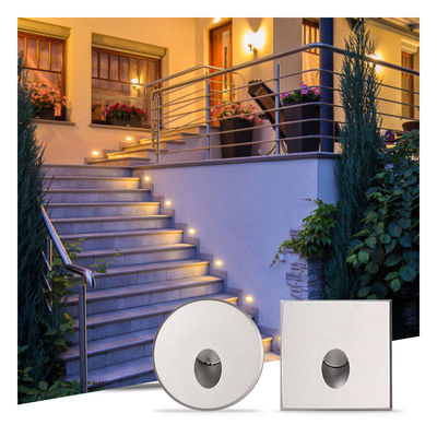 1W 2W 3W Smart LED Wall Lamp 2700k - 6500k IP65 Recessed LED Stair Lights