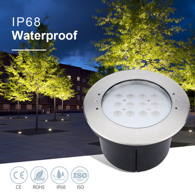 Factory Direct IP68 Waterproof Stainless Steel 316L Submersible Pool Lights Recessed 12W LED Inground Uplight