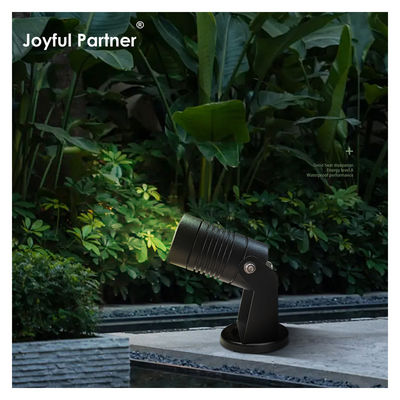 Outdoor Illuminating Small LED Garden Spotlight With Spike Or Aluminum Mounting Base
