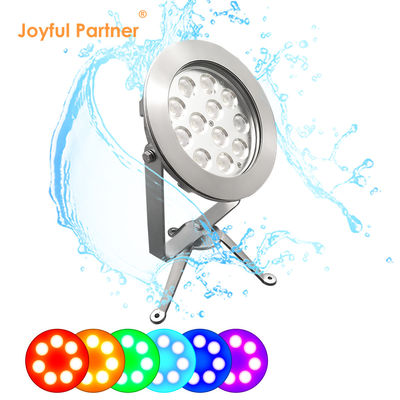 RGB LED Light Submersible Lights 12x3W RGB 3in1 Outdoor Waterproof Stainless Steel 304 With MOQ
