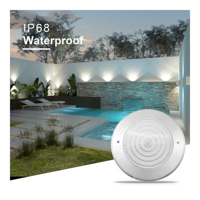Waterproof PAR56 LED Pool Light 316 SS ABS housing Ultra Thin 7.5mm  Resin Filled Wall Mounted 230MM 18W 25W DC AC12V
