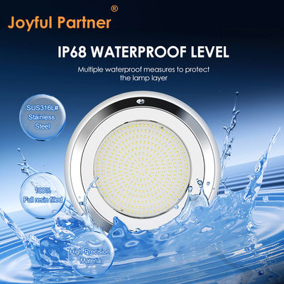 RGB Underwater LED Swimming Pool Light IP68 DIA280MM Wall Mounted Stainless Steel