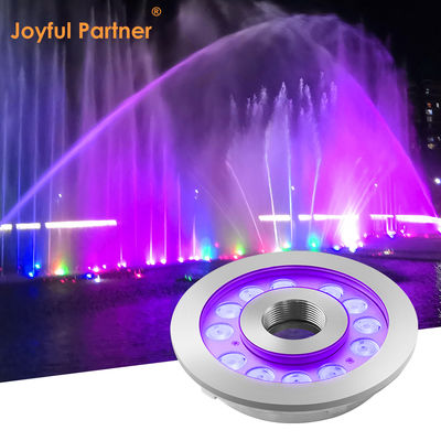 IP68 LED Fountain Light 36W Stainless Steel Housing 3In1 RGB Underwater Light