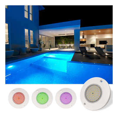 Underwater LED Swimming Pool Lights IP68 Waterproof RGB Remote Control ABS Material ​Ultra Thin Type