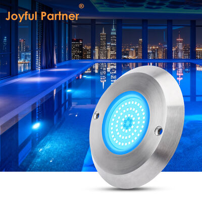 Led Pool Lights DC12V 42W 10MM Thickness Integrate SMD 2835 RGB Color Changing Resin Filled With Stainless Steel Material