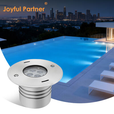 Underwater LED Lighting Fixture Recessed Mounted 4*2.5W RGB3in1 DMX 24 Volt IP68 Stainless Steel Material Body