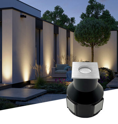 LED In-Ground Lights 3W RGB 3In1 DC24V Beam Angle 60 Degree Aluminum Housing Waterproof