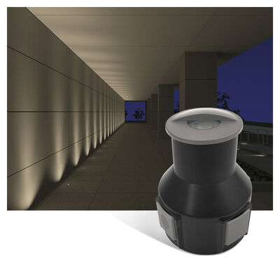 LED Underground Light Semi Shading DC24V DIA55MM 3W 3000K IP67 For Garden Pathway Application